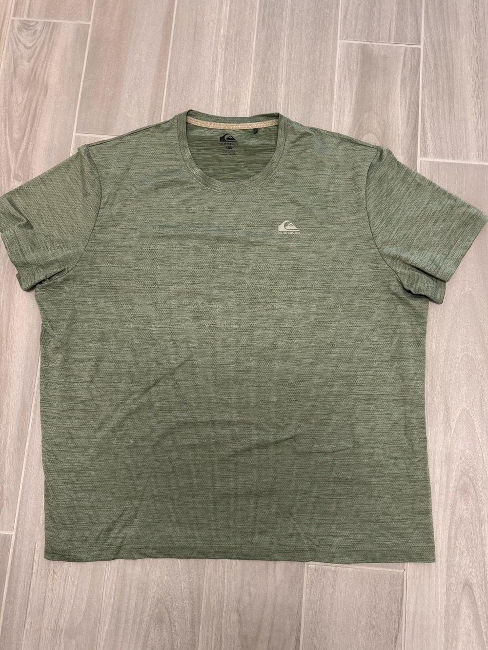Quiksilver Men's Heather Olive Green DryFlight Short-Sleeve Tee